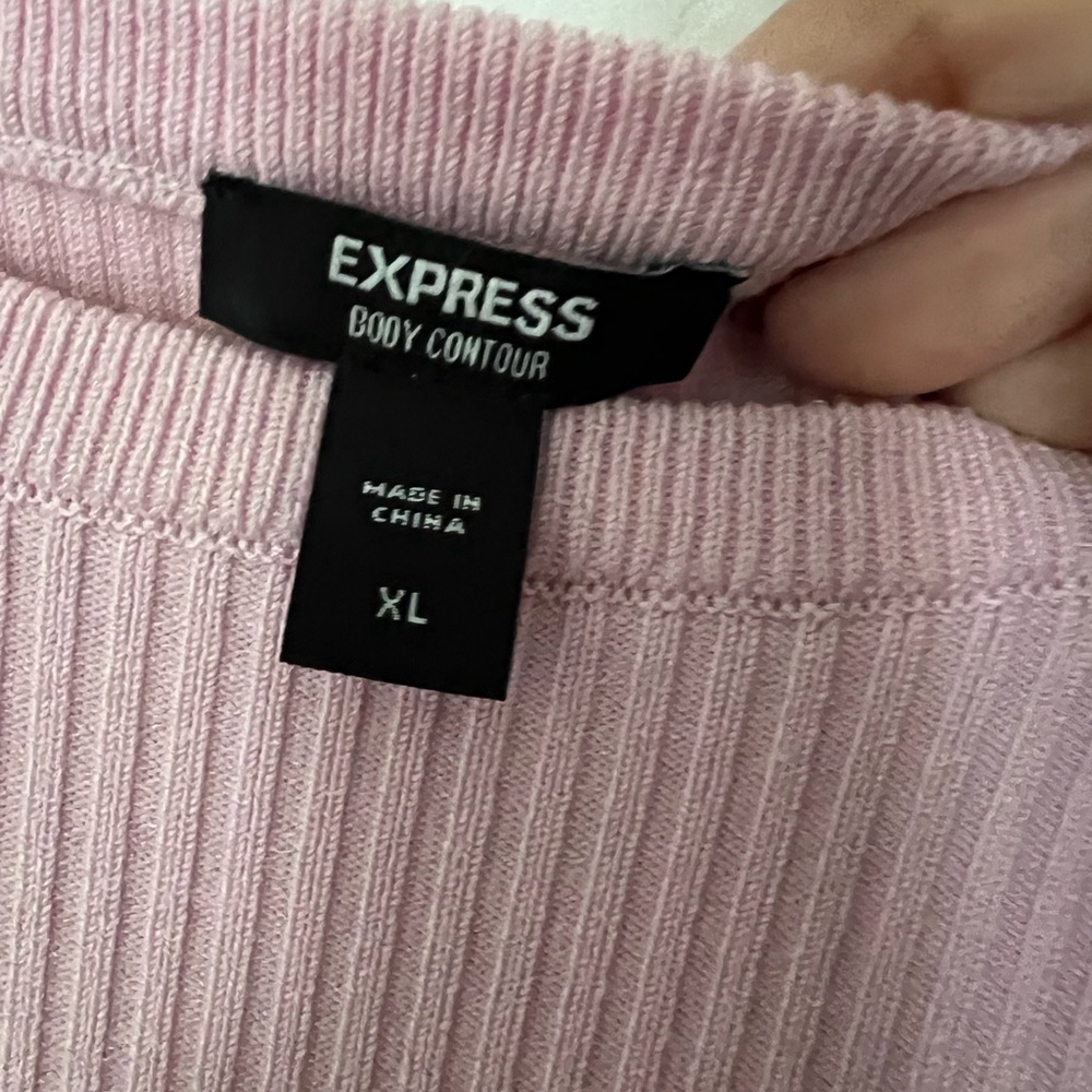 Express Pink Midi Dress - Picture 3 of 4